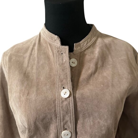 David Dart Collection tan leather size M jacket - Picture 3 of 7